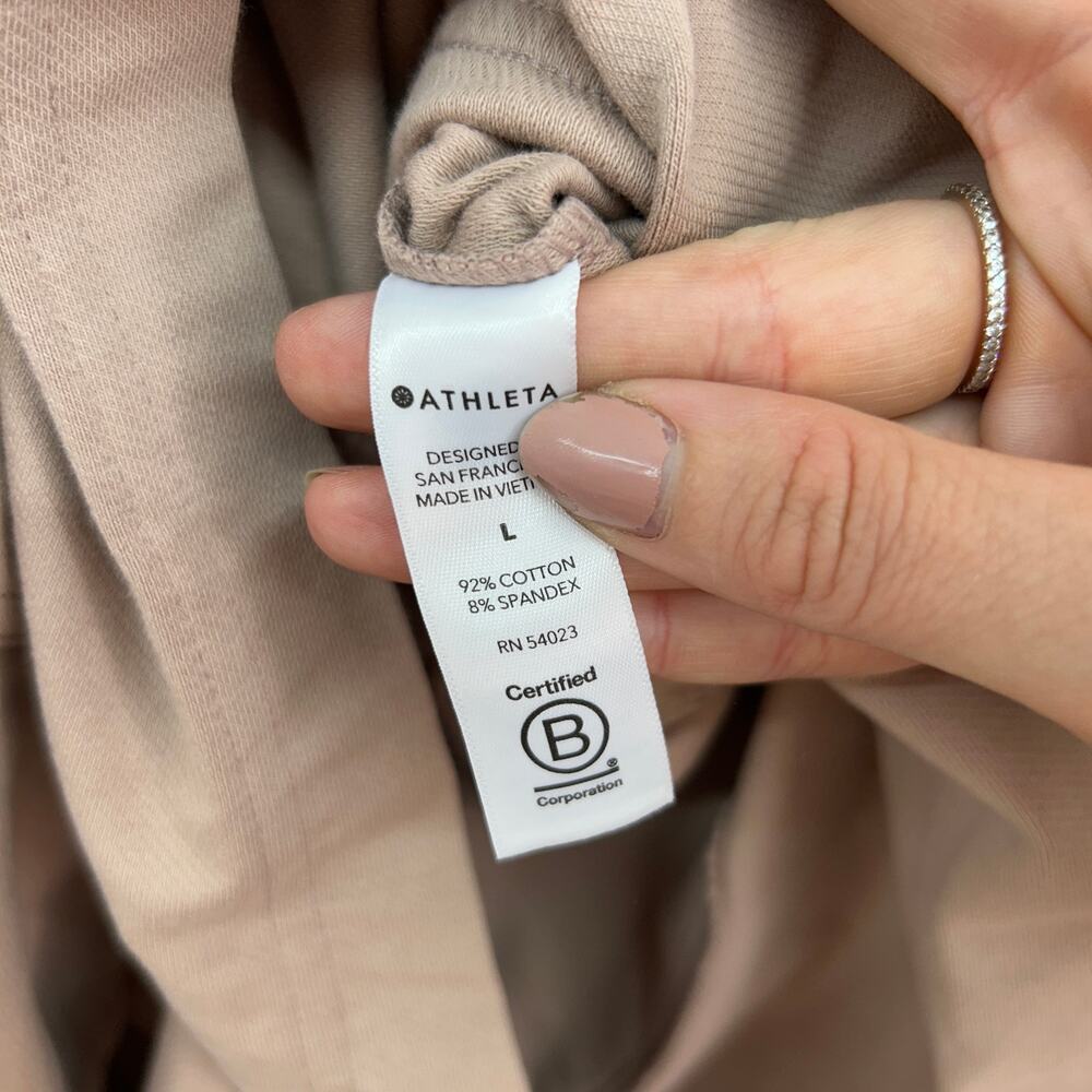 Athleta Neutral Brown Button Up Drawstring Sleeve… - image 7